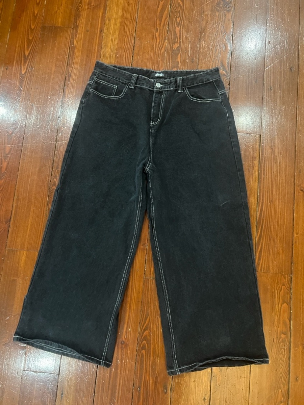 Overdrive black spider web jeans